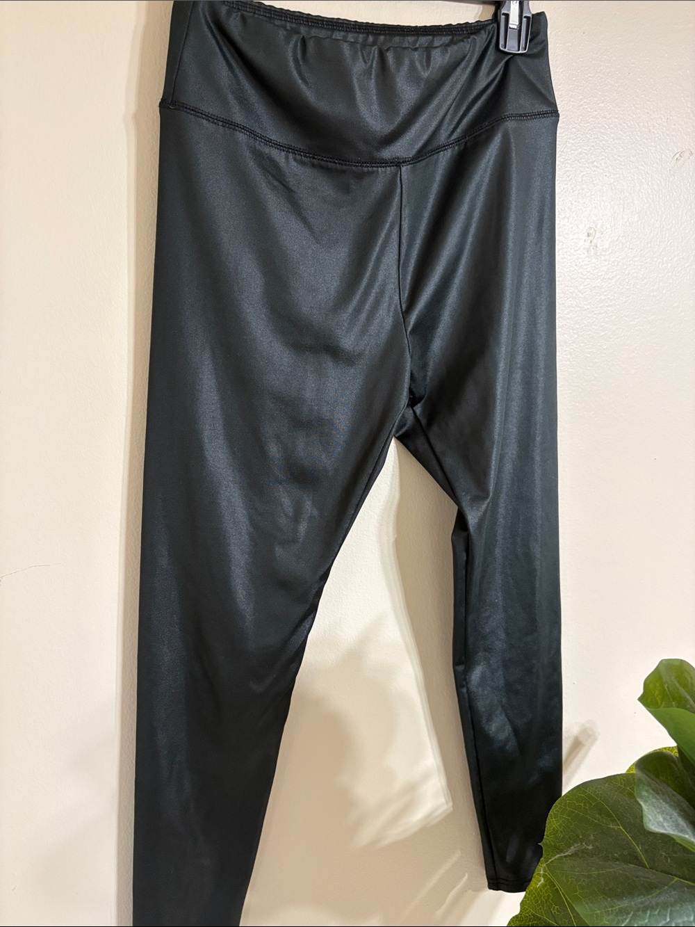 wild fable Black Shiny Faux Leather Leggings